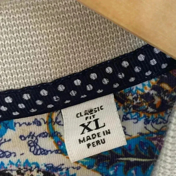 Robert Graham Mens White 100% Cotton Scull Polo Shirt - Picture 3 of 7